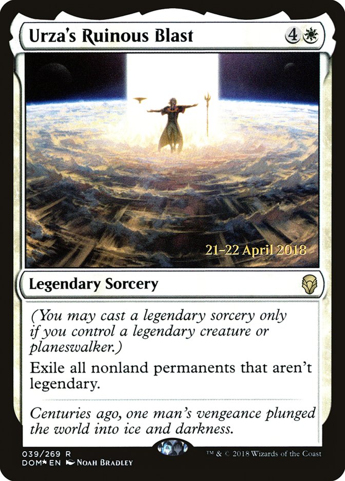 Urza's Ruinous Blast [Dominaria Prerelease Promos] | Jomio and Rueliete's Cards and Comics