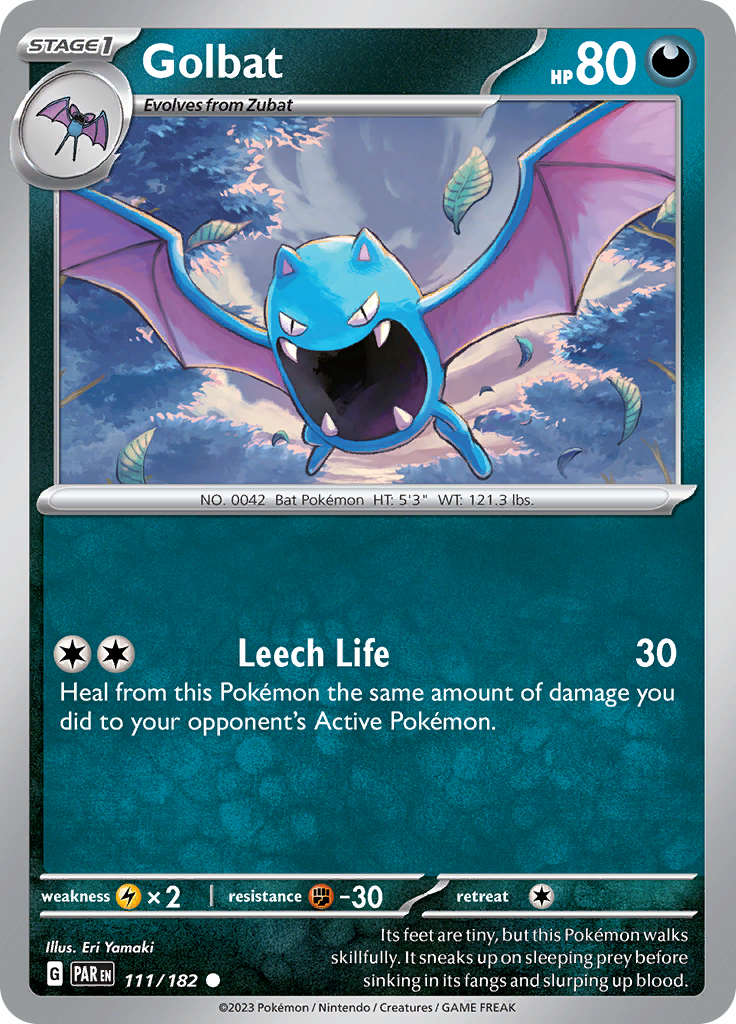 Golbat (111/182) [Scarlet & Violet: Paradox Rift] | Jomio and Rueliete's Cards and Comics