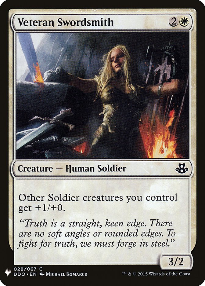 Veteran Swordsmith [Mystery Booster] | Jomio and Rueliete's Cards and Comics