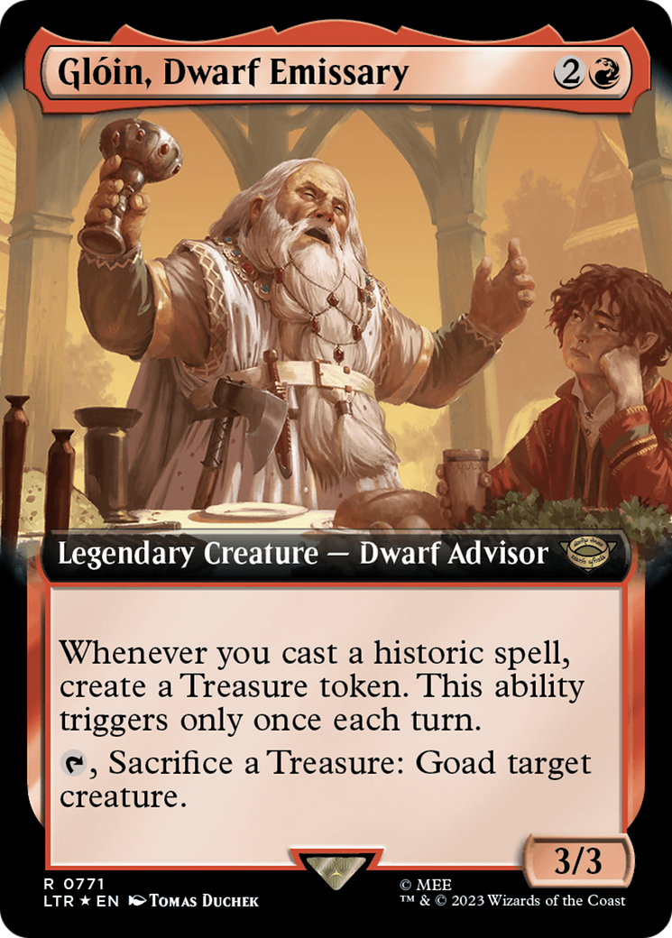Gloin, Dwarf Emissary (Extended Art) (Surge Foil) [The Lord of the Rings: Tales of Middle-Earth] | Jomio and Rueliete's Cards and Comics