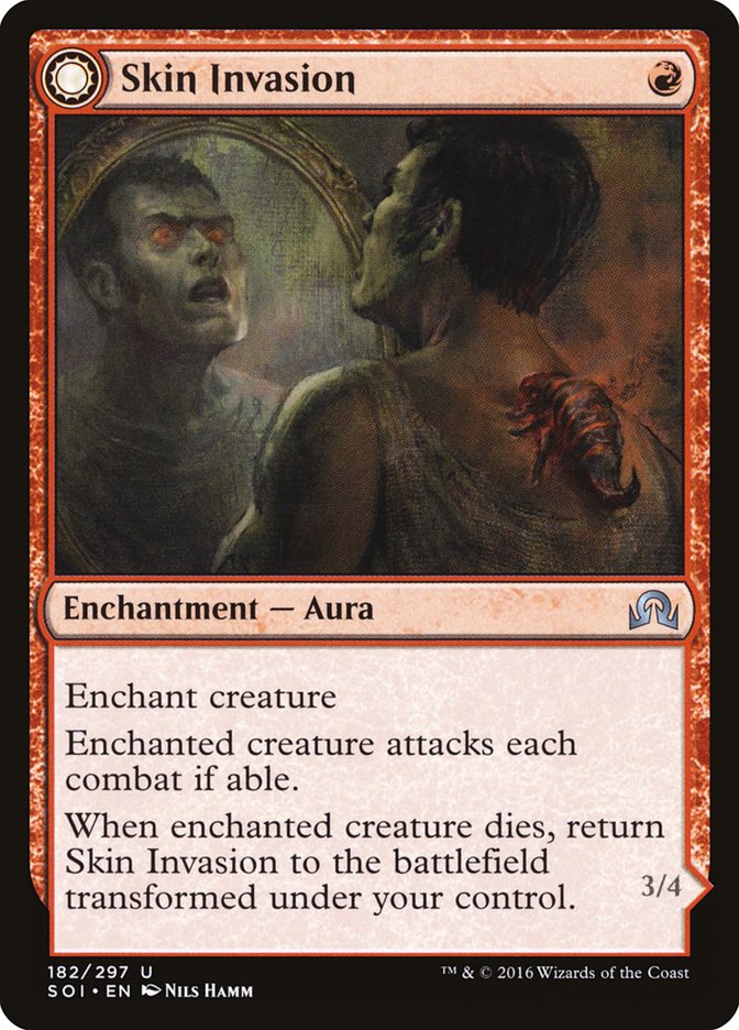 Skin Invasion // Skin Shedder [Shadows over Innistrad] | Jomio and Rueliete's Cards and Comics