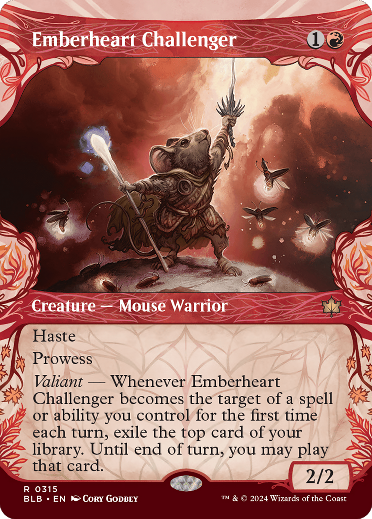 Emberheart Challenger (Showcase) [Bloomburrow] | Jomio and Rueliete's Cards and Comics