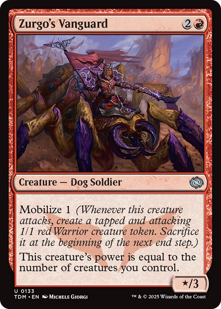 Zurgo's Vanguard [Tarkir: Dragonstorm] | Jomio and Rueliete's Cards and Comics