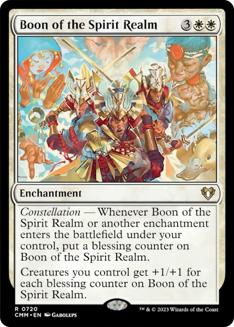 Boon of the Spirit Realm [Commander Masters] | Jomio and Rueliete's Cards and Comics