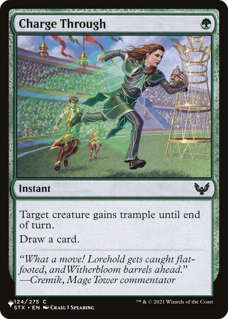 Charge Through [The List] | Jomio and Rueliete's Cards and Comics