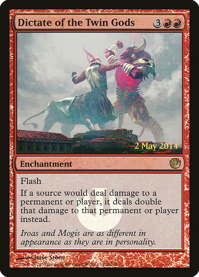 Dictate of the Twin Gods (Launch) [Journey into Nyx Promos] | Jomio and Rueliete's Cards and Comics
