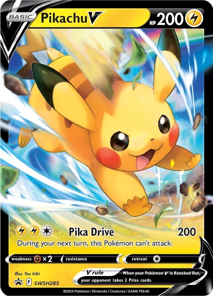 Pikachu V (SWSH285) [Sword & Shield: Black Star Promos] | Jomio and Rueliete's Cards and Comics