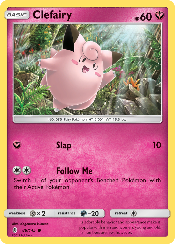 Clefairy (88/145) [Sun & Moon: Guardians Rising] | Jomio and Rueliete's Cards and Comics