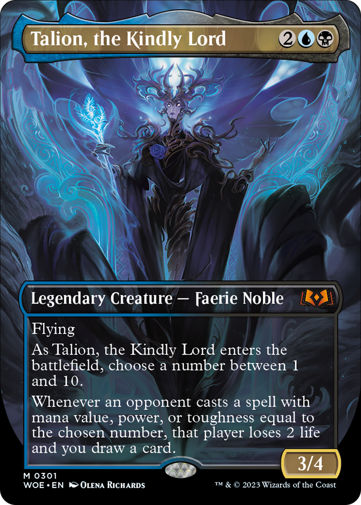 Talion, the Kindly Lord (Borderless Alternate Art) [Wilds of Eldraine] | Jomio and Rueliete's Cards and Comics