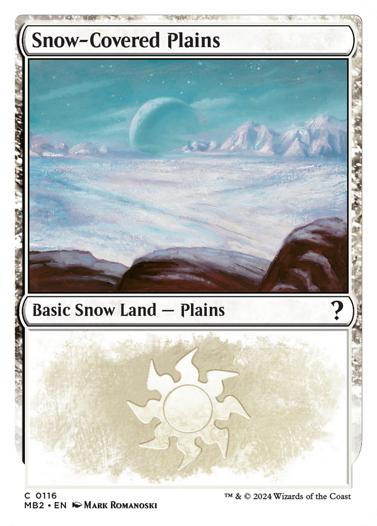 Snow-Covered Plains (White Border) [Mystery Booster 2] | Jomio and Rueliete's Cards and Comics