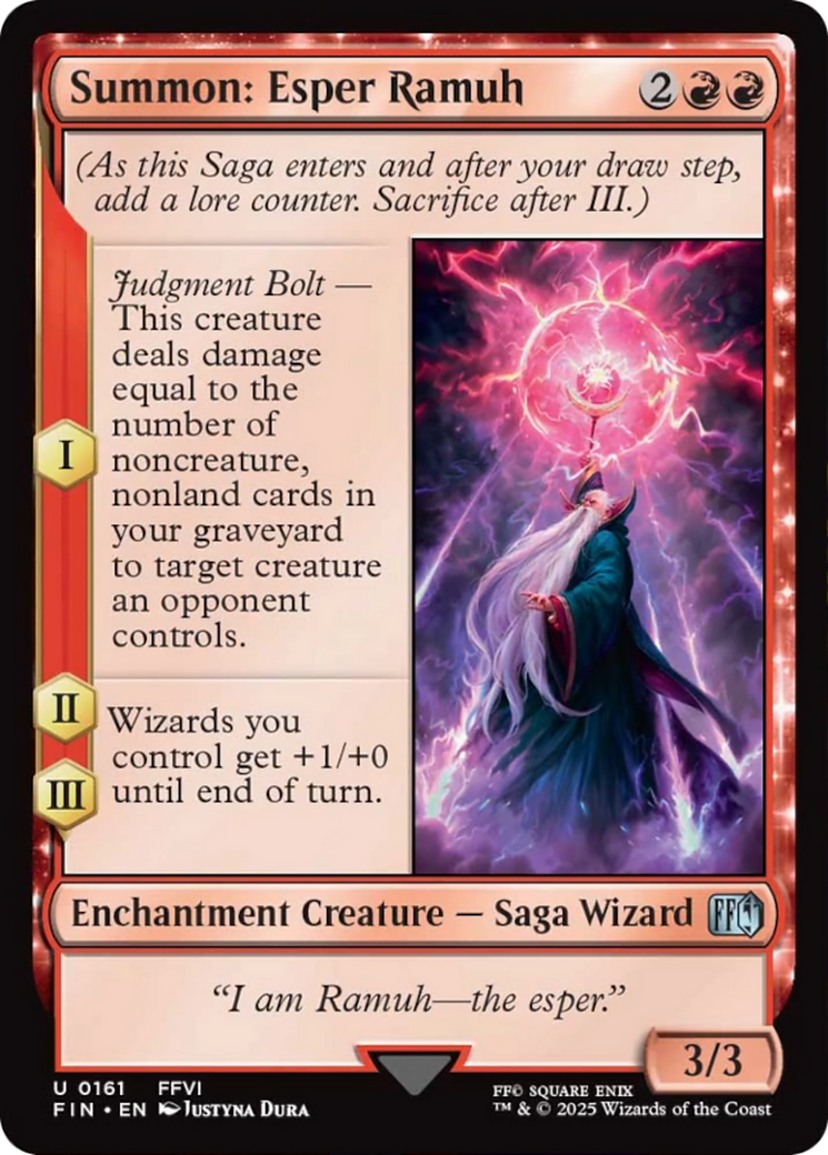 Summon: Esper Ramuh [FINAL FANTASY] | Jomio and Rueliete's Cards and Comics