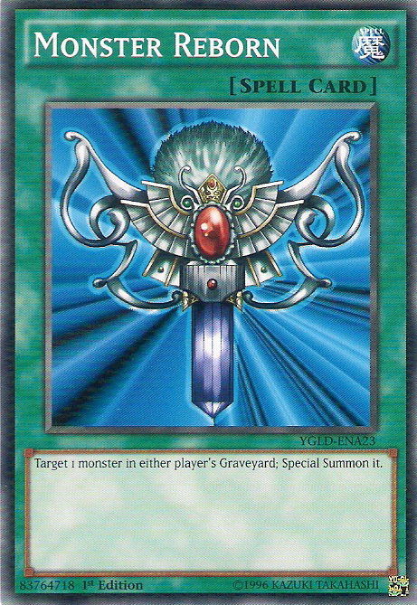 Monster Reborn [YGLD-ENA23] Common | Jomio and Rueliete's Cards and Comics