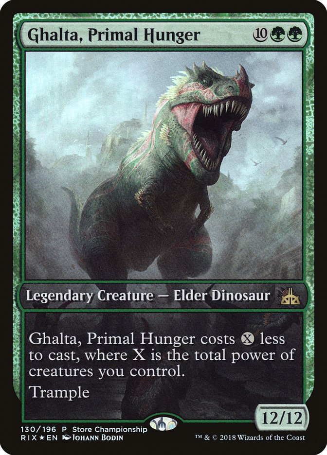 Ghalta, Primal Hunger (Store Championship) (Full Art) [Rivals of Ixalan Promos] | Jomio and Rueliete's Cards and Comics