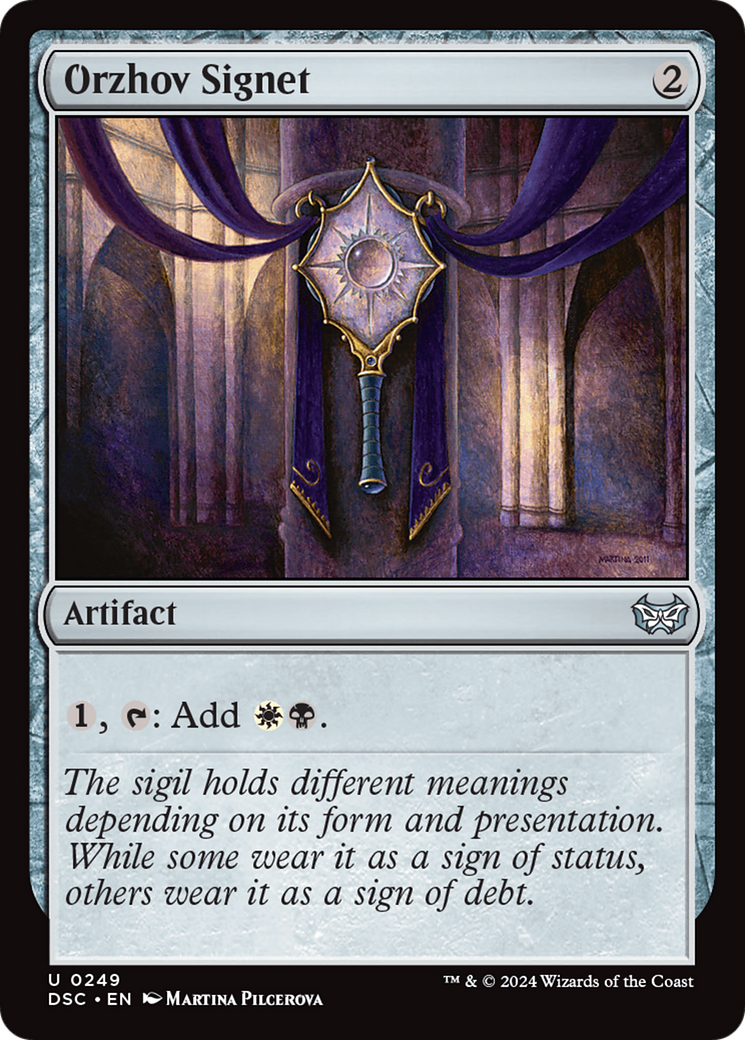 Orzhov Signet [Duskmourn: House of Horror Commander] | Jomio and Rueliete's Cards and Comics