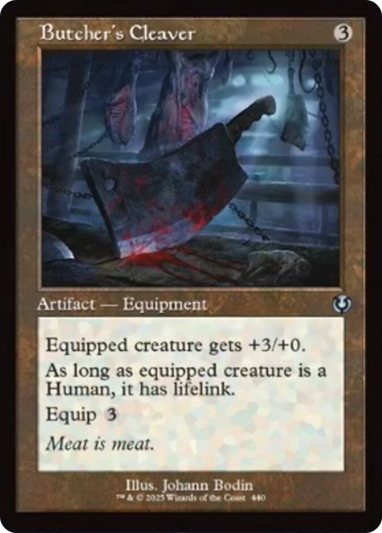 Butcher's Cleaver (Retro Frame) [Innistrad Remastered] | Jomio and Rueliete's Cards and Comics
