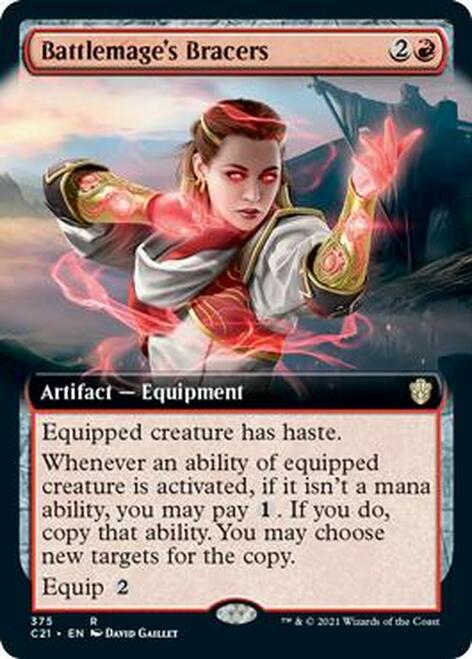 Battlemage's Bracers (Extended Art) [Commander 2021] | Jomio and Rueliete's Cards and Comics