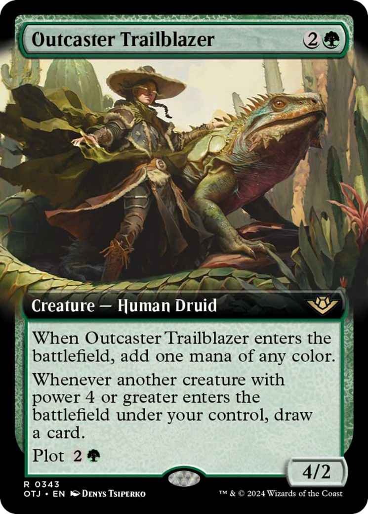 Outcaster Trailblazer (Extended Art) [Outlaws of Thunder Junction] | Jomio and Rueliete's Cards and Comics