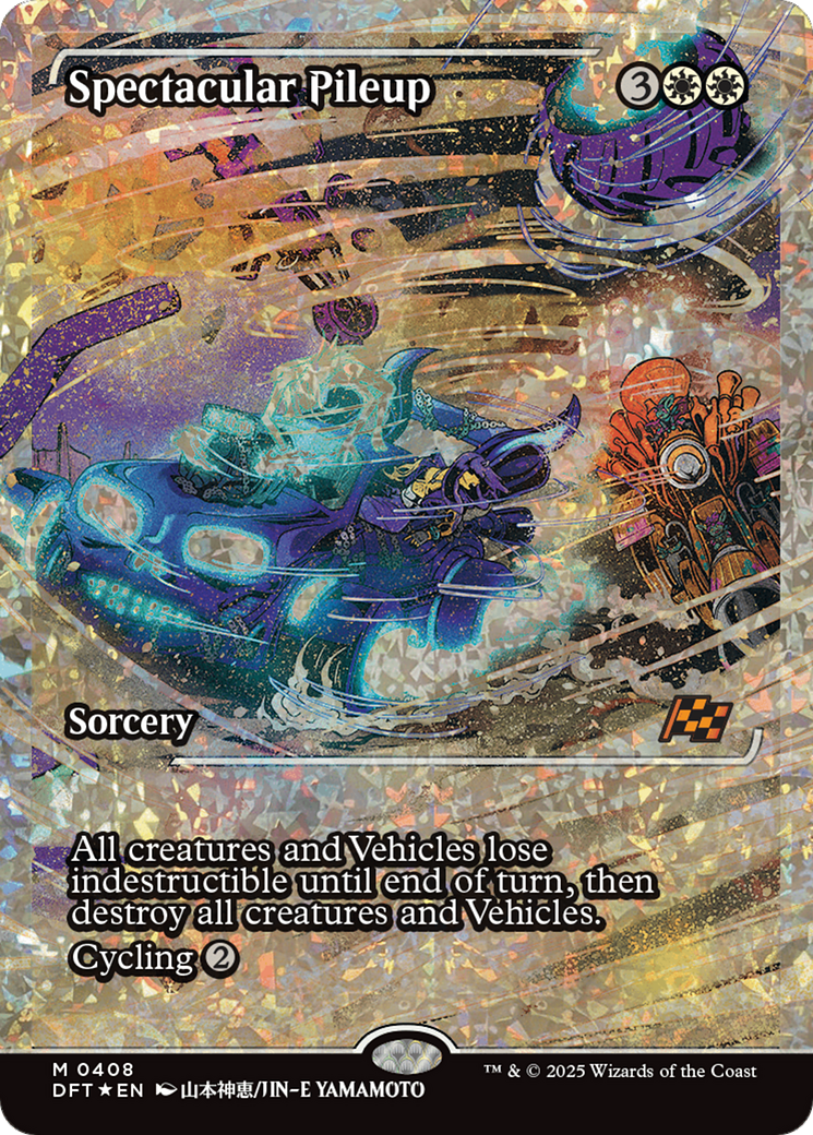 Spectacular Pileup (Showcase) (Fracture Foil) [Aetherdrift] | Jomio and Rueliete's Cards and Comics
