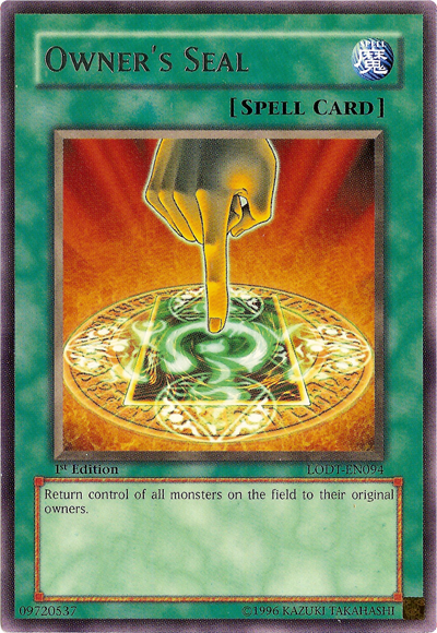 Owner's Seal [LODT-EN094] Rare | Jomio and Rueliete's Cards and Comics
