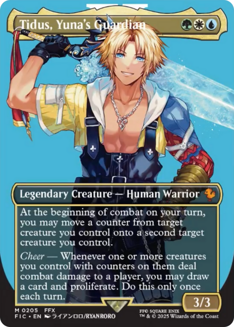 Tidus, Yuna's Guardian (Borderless) [FINAL FANTASY Commander] | Jomio and Rueliete's Cards and Comics