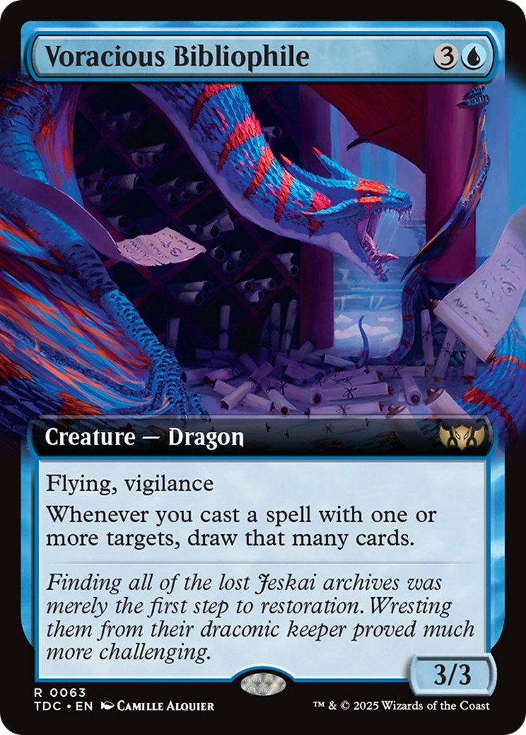 Voracious Bibliophile (Extended Art) [Tarkir: Dragonstorm Commander] | Jomio and Rueliete's Cards and Comics
