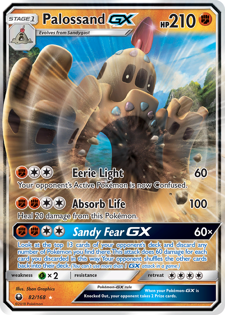 Palossand GX (82/168) [Sun & Moon: Celestial Storm] | Jomio and Rueliete's Cards and Comics