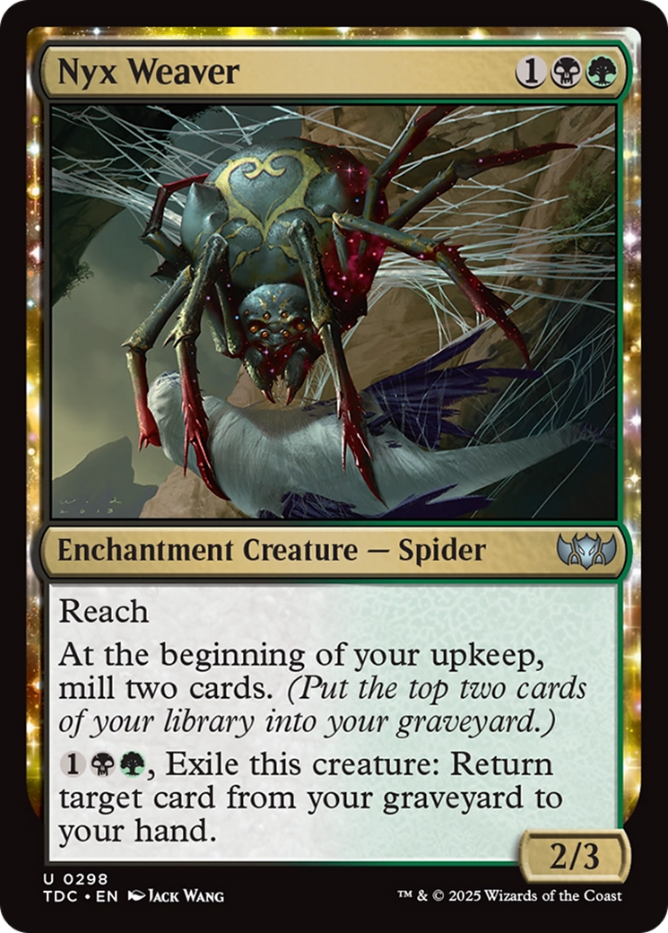 Nyx Weaver [Tarkir: Dragonstorm Commander] | Jomio and Rueliete's Cards and Comics