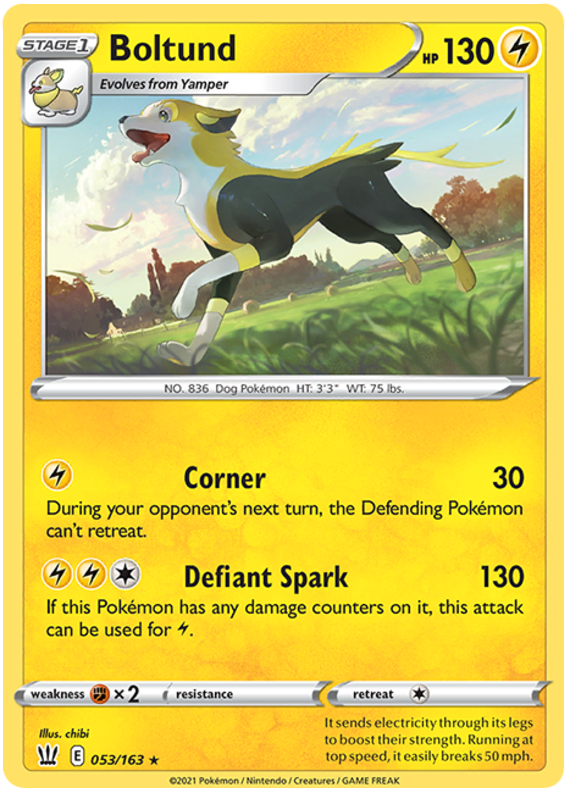 Boltund (053/163) [Sword & Shield: Battle Styles] | Jomio and Rueliete's Cards and Comics