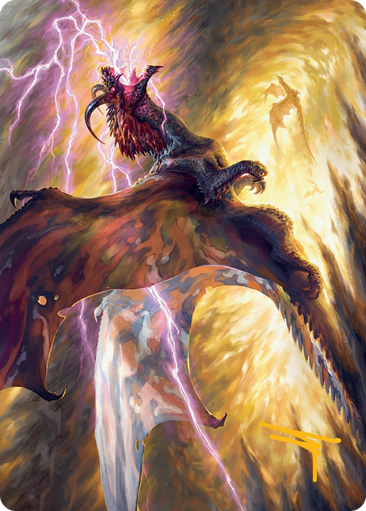Stormscale Scion Art Card (17/54) [Tarkir: Dragonstorm Art Series] | Jomio and Rueliete's Cards and Comics