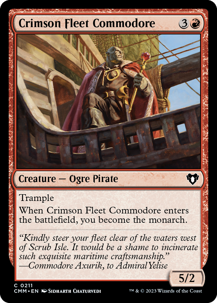 Crimson Fleet Commodore [Commander Masters] | Jomio and Rueliete's Cards and Comics