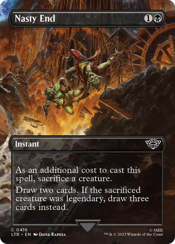 Nasty End (Borderless Alternate Art) [The Lord of the Rings: Tales of Middle-Earth] | Jomio and Rueliete's Cards and Comics
