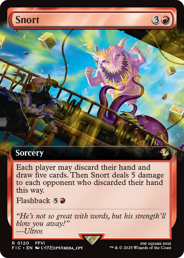 Snort (Extended Art) [FINAL FANTASY Commander] | Jomio and Rueliete's Cards and Comics