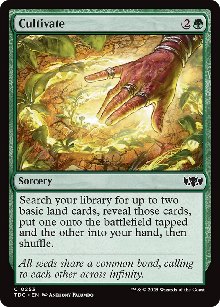 Cultivate [Tarkir: Dragonstorm Commander] | Jomio and Rueliete's Cards and Comics