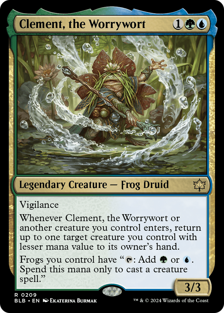 Clement, the Worrywort [Bloomburrow] | Jomio and Rueliete's Cards and Comics