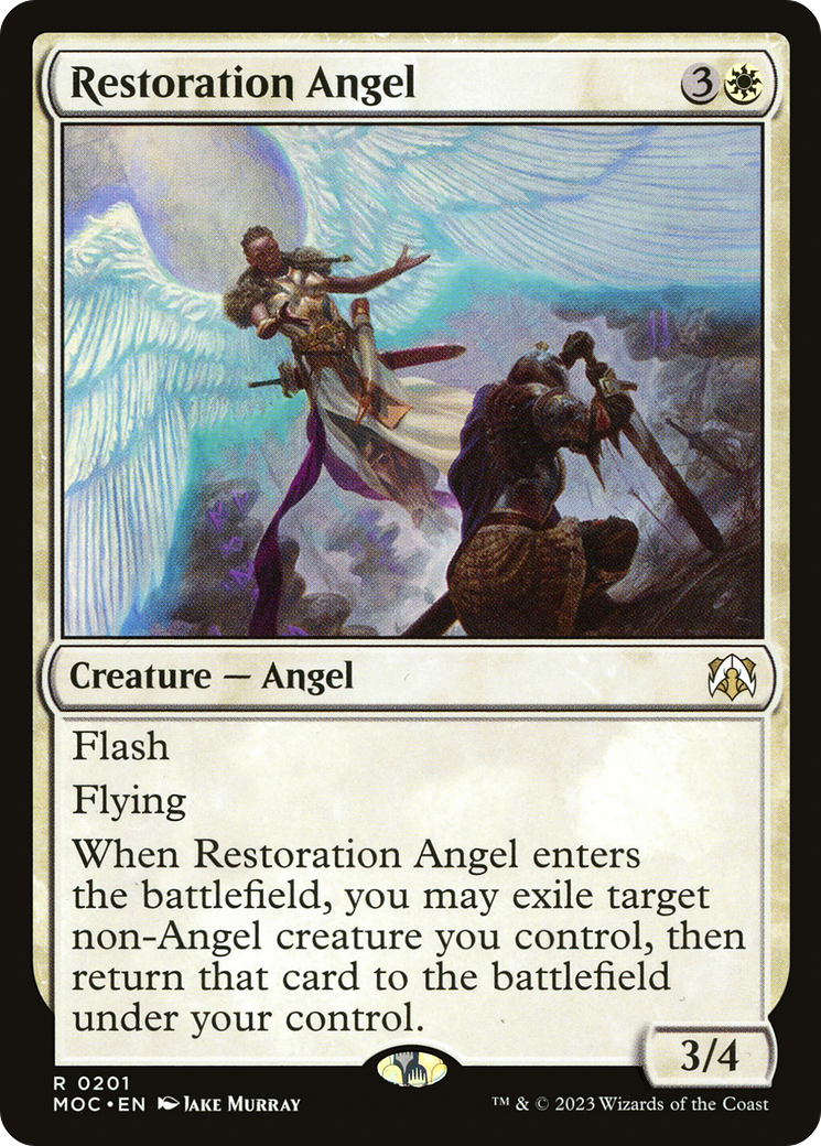 Restoration Angel [March of the Machine Commander] | Jomio and Rueliete's Cards and Comics