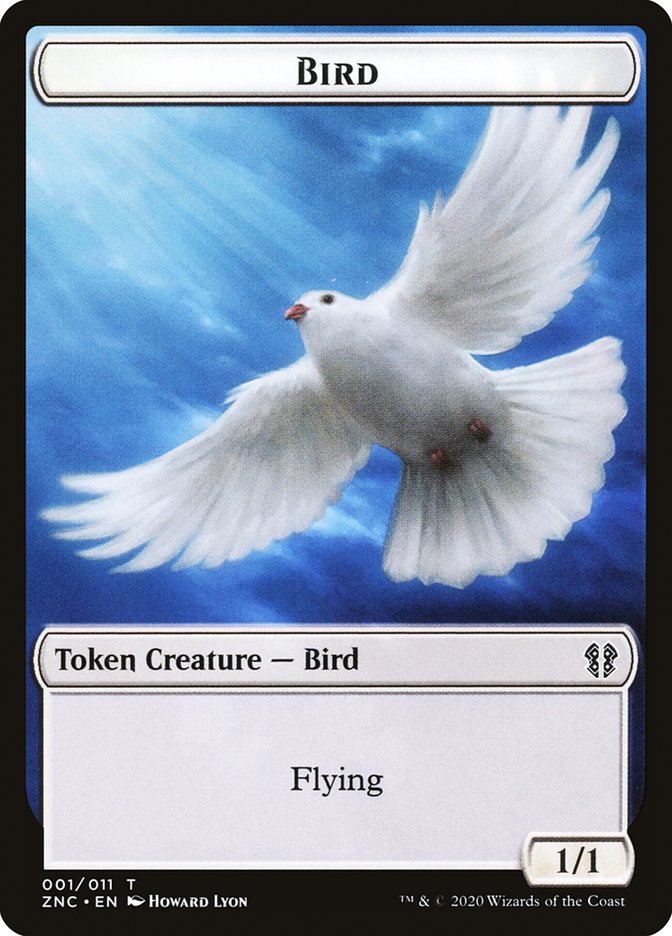 Bird // Kor Ally Double-Sided Token [Zendikar Rising Commander Tokens] | Jomio and Rueliete's Cards and Comics