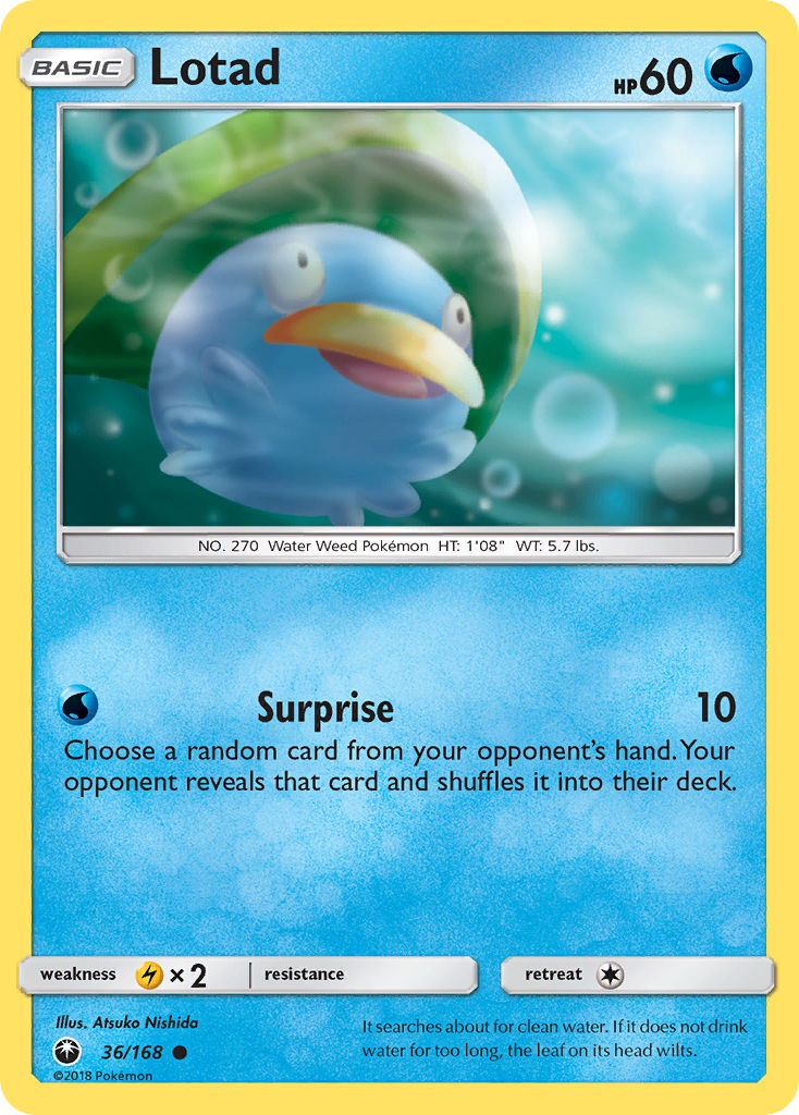 Lotad (36/168) [Sun & Moon: Celestial Storm] | Jomio and Rueliete's Cards and Comics