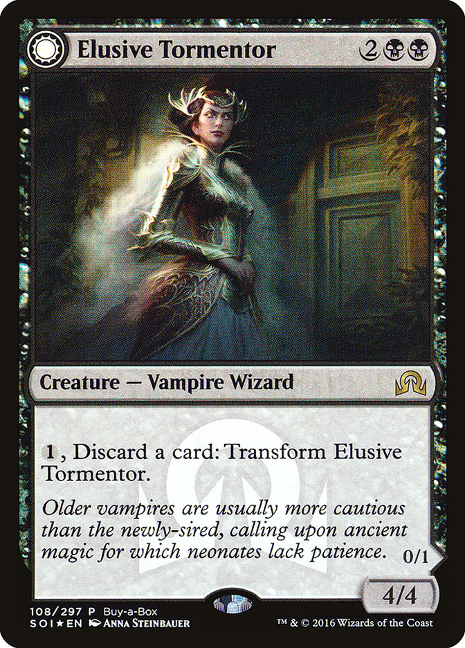 Elusive Tormentor // Insidious Mist (Buy-A-Box) [Shadows over Innistrad Promos] | Jomio and Rueliete's Cards and Comics