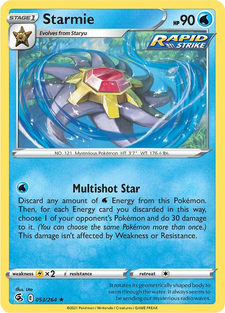 Starmie (053/264) [Sword & Shield: Fusion Strike] | Jomio and Rueliete's Cards and Comics