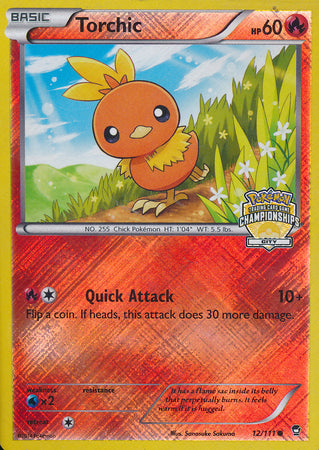 Torchic (12/111) (City Championship Promo) [XY: Furious Fists] | Jomio and Rueliete's Cards and Comics