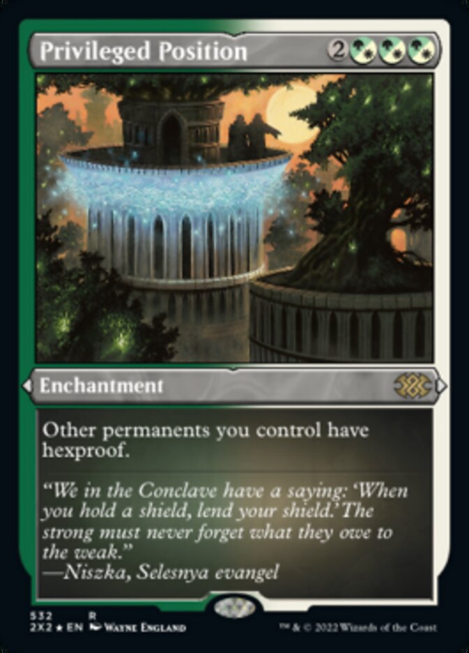 Privileged Position (Foil Etched) [Double Masters 2022] | Jomio and Rueliete's Cards and Comics