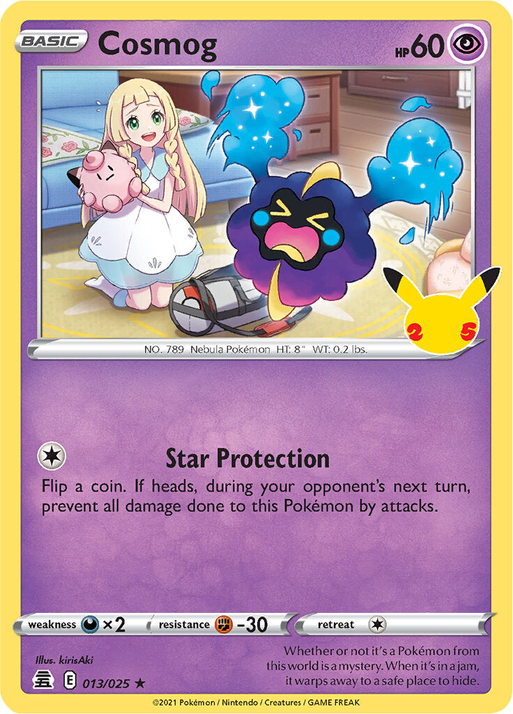 Cosmog (013/025) [Celebrations: 25th Anniversary] | Jomio and Rueliete's Cards and Comics