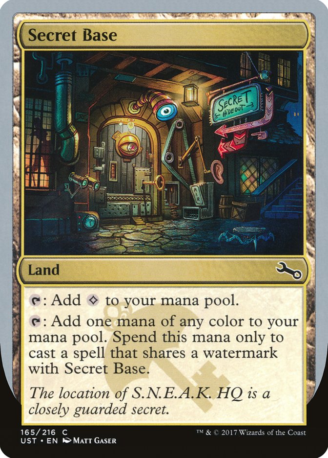 Secret Base (Matt Gaser) [Unstable] | Jomio and Rueliete's Cards and Comics
