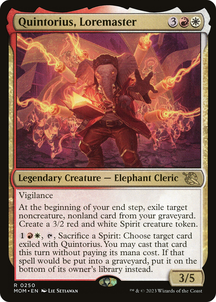 Quintorius, Loremaster [March of the Machine] | Jomio and Rueliete's Cards and Comics