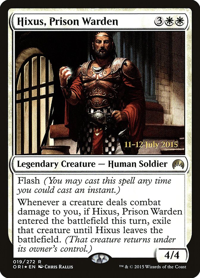 Hixus, Prison Warden [Magic Origins Prerelease Promos] | Jomio and Rueliete's Cards and Comics