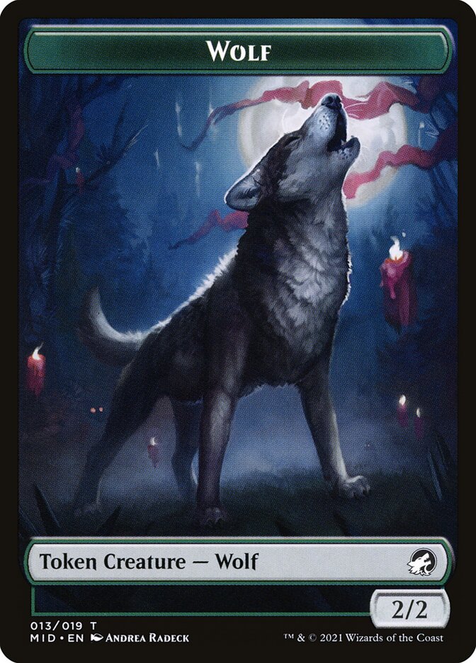 Wolf (013) // Treasure (015) Double-Sided Token [Challenger Decks 2022 Tokens] | Jomio and Rueliete's Cards and Comics