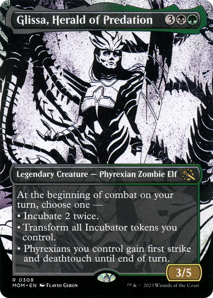 Glissa, Herald of Predation (Showcase Planar Booster Fun) [March of the Machine] | Jomio and Rueliete's Cards and Comics