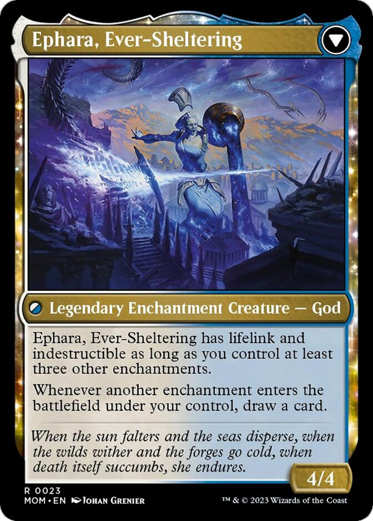 Invasion of Theros // Ephara, Ever-Sheltering [March of the Machine] | Jomio and Rueliete's Cards and Comics