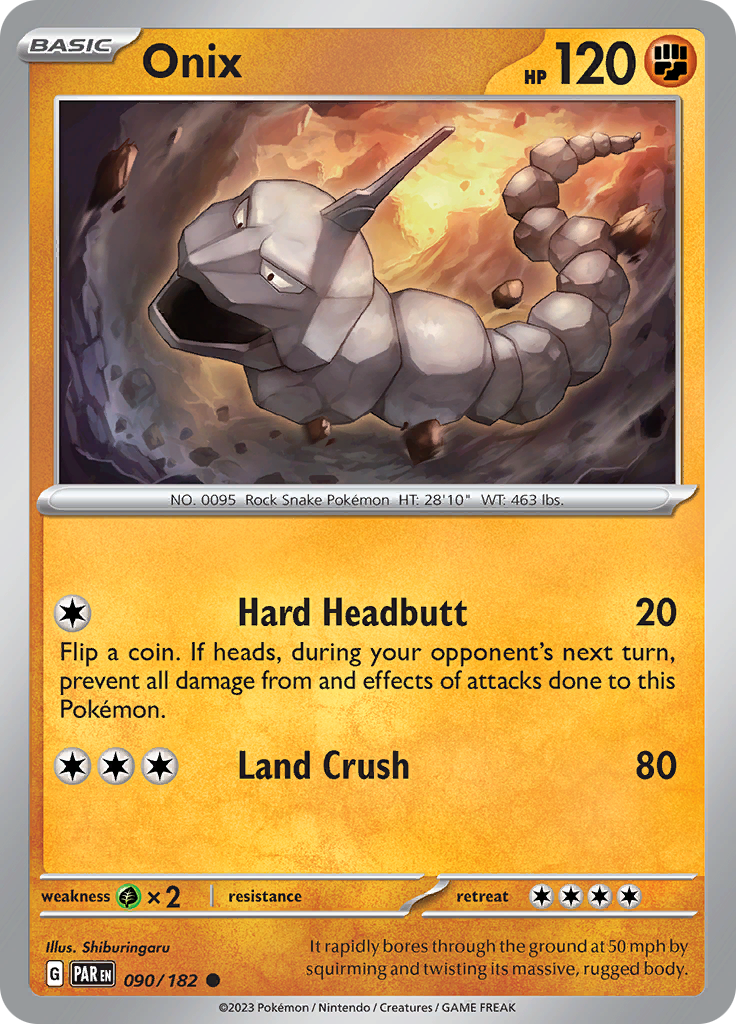 Onix (090/182) [Scarlet & Violet: Paradox Rift] | Jomio and Rueliete's Cards and Comics