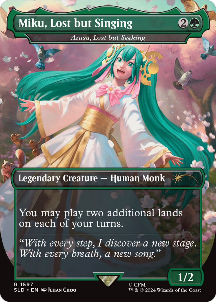 Miku, Lost but Singing - Azusa, Lost but Seeking [Secret Lair Drop Series] | Jomio and Rueliete's Cards and Comics